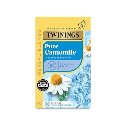 Image of Twinings Pure Camomile Tea 20 Teabags (Pack of 8, Total 160 Teabags)