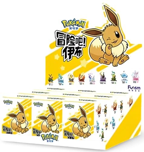 Image of Pokemon | Eevee Adventure Series | Blind Box | Funism | For Collectors Aged 15+ Years | Set of 9 Blind Boxes