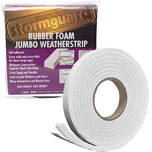 Image of STORMGUARD 05SR6843053W - Gum foam seal blade, White color, 19x11x3050 mm