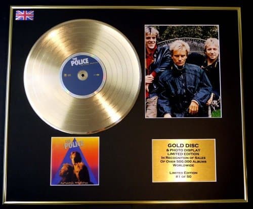 Image of THE POLICE/CD GOLD DISC/RECORD & PHOTO DISPLAY/LTD. EDITION/COA/ZENYATTA MONDATTA