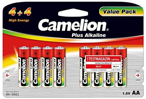 Image of Camelion LR6 AA Mignon Plus Alkaline Battery (Pack of 8)