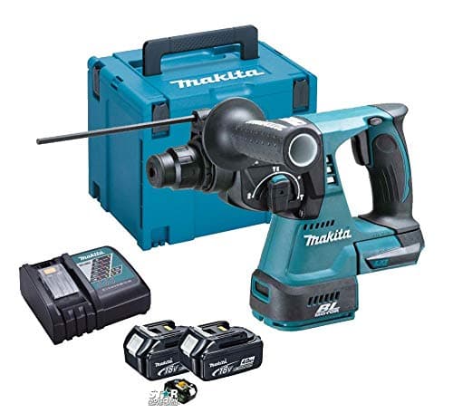 Image of Makita DHR242RMJ 18V Li-Ion LXT Brushless Rotary Hammer - Complete with 2 x 4.0 Ah Li-Ion Batteries and Charger Supplied in A Makpac Case