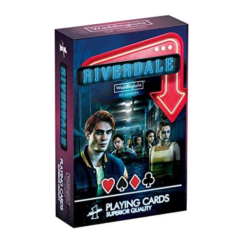 Image of Waddingtons Number 1 Riverdale Card Game, play games like poker, snap and solitaire with characters like Archie, Betty and Jughead, gifts and toys for boys and girls aged 6 plus