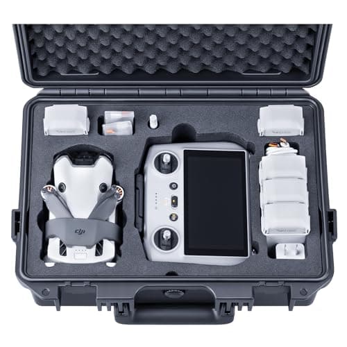 Image of Lykus Titan MM410 Waterproof Hard Case for DJI Mini 4 Pro/Mini 3/ Pro and DJI RC 2/ RC/RC-N2, Support 7 Batteries and RC Lanyard [CASE ONLY]