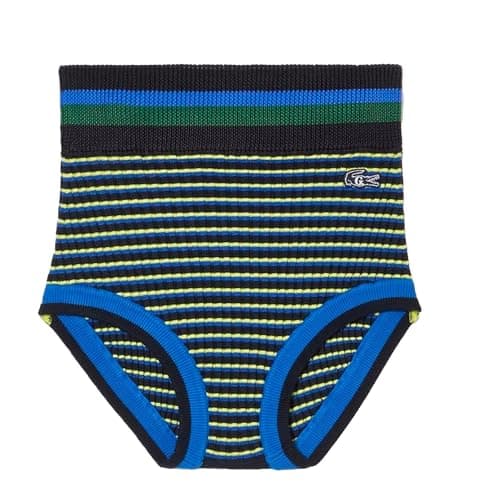 Image of Lacoste Womens/Ladies Goop Rib Knit Shorts (8 UK) (Blue)