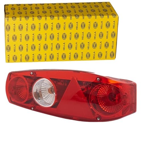 Image of HELLA 2VA 341 419-061 Rearlight - Caraluna II - Bulb - 12V - Fitting/Bolted - Lens Colour: Red - Plug: Blade Terminal - right - Quantity: 1