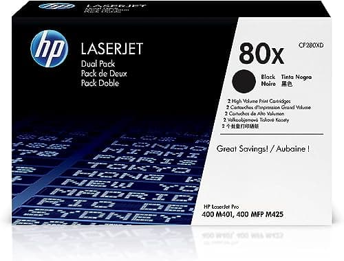 Image of HP CF280XD 80X High Yield Original LaserJet Toner Cartridges, Black, Multipack