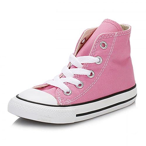 Image of Converse All Star Hi Infant Canvas Trainers Pink Canvas - 8 Infant UK