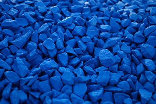 Image of Decorative stones, Decorative Garden stones, RockinColour Azure Blue, Ideal for decorative features, UV stable and weather resistant, safe colour coating. 14kg-15kg