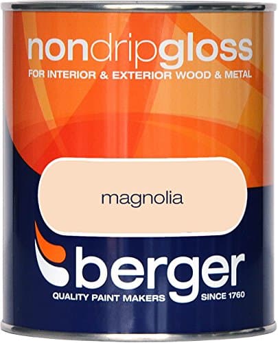 Image of Berger Non Drip Gloss 750ml Magnolia