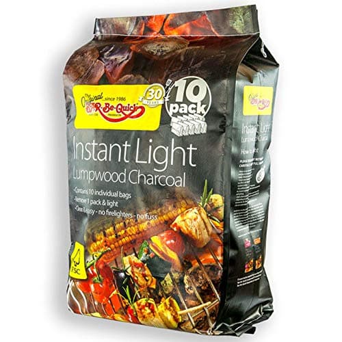Image of Bar-Be-Quick Instant Light Lumpwood Charcoal, 13.5kg (10 Pack)