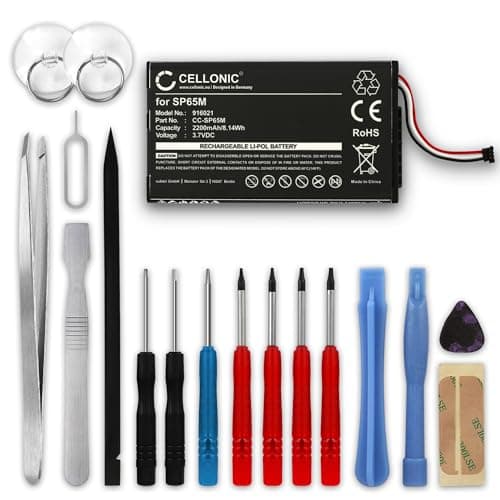 Image of CELLONIC 1x Battery for Game console Compatible with Sony PS Vita (PCH-1000 / PCH-1004), PS Vita (PCH-1100 / PCH-1104), SP65M - (2200mAh, 3.7V) + Tool-kit