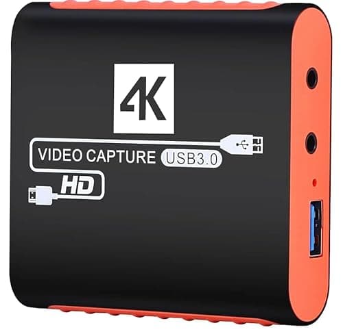 Image of Capture Card for Nintendo Switch with 4K Pass-Through, USB3.0 1080P 60FPS HDMI Video Cam Link Game Capture for Streaming, Work with Xbox PS4 PS5 PC DSLR for OBS Twitch Live Broadcasting and Recording