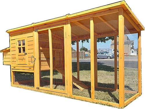 Image of COCOON 8FT 4000XWR CHICKEN COOP FOR 5-6 BIRDS HEN HOUSE POULTRY ARK NEST BOX NEW - 30% MORE LIVING SPACE THAN MODEL 3000 NOW WITH OPENING ROOF FOR EASY CLEANING
