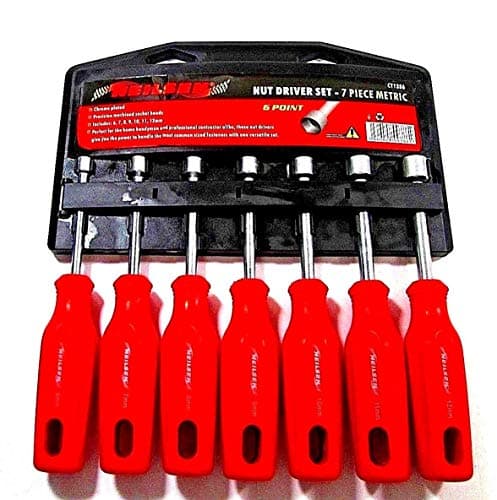 Image of Neilsen CT1386 7pc Metric Nut Driver Set - 6 Point | Sizes: 6, 7, 8, 9, 10, 11, 12mm | Ideal for Workshop and Automotive use