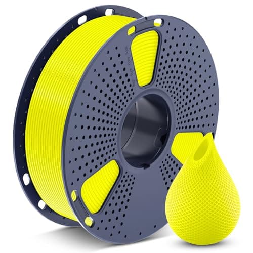 Image of SUNLU PETG Filament 1.75mm, Less Stringing Good Layer Adhesion High Toughness 3D Printer Filament 1.75 ±0.02mm, 1kg Spool(2.2lbs), PETG Yellow