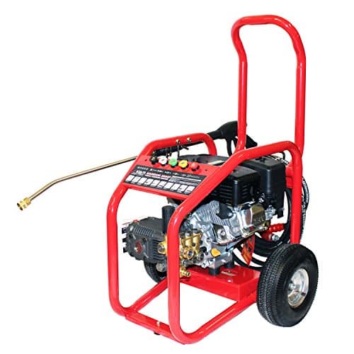 Image of Equip2clean Warrior 3000P Petrol High Pressure Washers | 3200 PSI Max Pressure | 6.5HP Engine | Ideal for Driveways, Patios, Cars | Includes 10M High-Pressure Hose & Nozzles