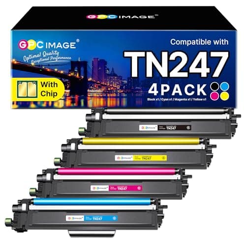 Image of GPC Image TN247 Toner Cartridges Compatible for Brother TN247 TN-243CMYK Toner Value Pack for Brother DCP-L3550CDW MFC-L3710CW HL-L3230CDW MFC-L3750CDW HL-L3210CW MFC-L3770CDW (BK/C/Y/M, 4-Pack)