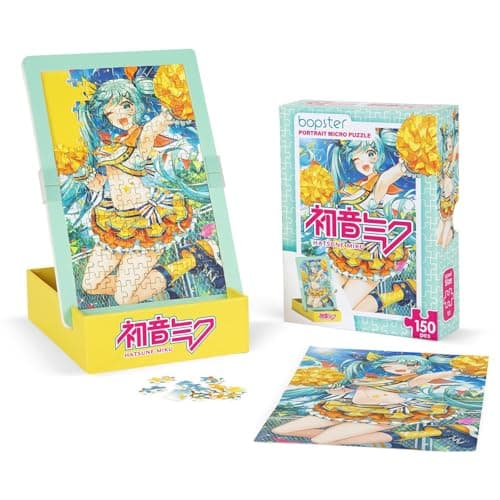 Image of Hatsune Miku Japanese Virtual Singer Collectable Portrait Micro Puzzle – Cheerleader | 150 Pieces, Compact & Intricate Design | Perfect for Teens, Kidults, & Adult Collectors CV01