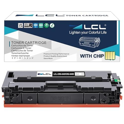 Image of LCL Compatible Toner Cartridge 045H CRG-045H 1246C001 1246C002 (1 Black) Replacement for Canon i-SENSYS LBP611C LBP611CN LBP612C LBP613Cdw MF631Cn MF632Cdw MF633Cdw MF634Cdw MF635cx
