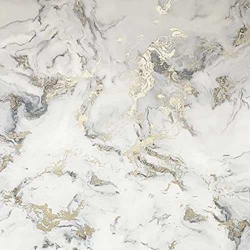 Image of Arthouse DecorSave Bahia Marble Mono Gold Wallpaper 923001 - Metallic Granite Stone Effect
