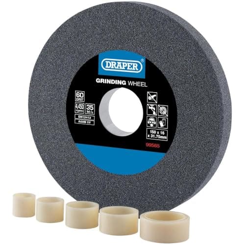 Image of Draper 99565 Aluminium Oxide Bench Grinding Wheel 60G (150mm x 16mm)