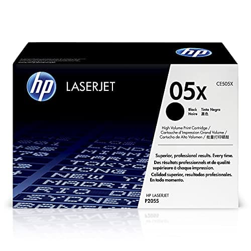 Image of HP CE505X 05X High Yield Original LaserJet Toner Cartridge, Black, Single Pack