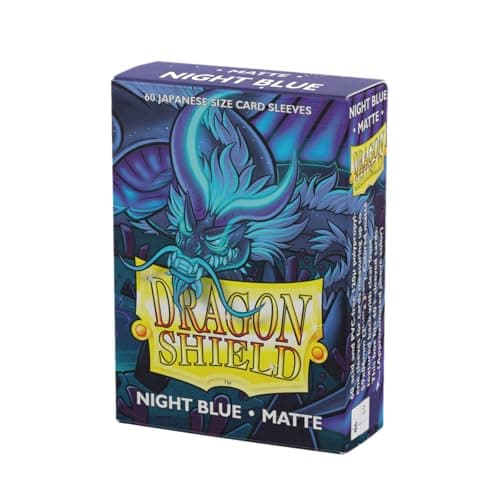 Image of Arcane Tinmen AT-11142 Dragon Shield Japanese Size Matte Night Blue (60 Sleeves)