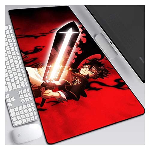 Image of IGIRC Mouse Mat Black clover Speed Gaming Anime Mouse Pad | XXL Mousepad |900 x 400mm Large Size| 3mm-Thick Base | Perfect precision and speed, E