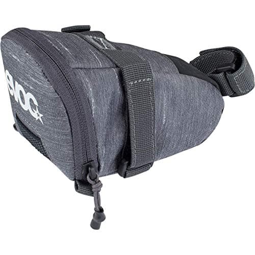 Image of EVOC SEAT BAG TOUR saddle bag, Bicycle frame bag for more storage space on the seat post (size: L, 1L storage space, abrasion-resistant, water-repellent, Hypalon reinforcement), Carbon Grey