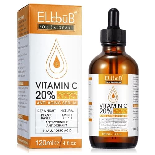 Image of Premium 20% Vitamin C Serum For Face, with Hyaluronic Acid, Retinol & Amino Acids - Boost Skin Collagen, Brighten Hydrate & Plump Skin, Anti Aging & Wrinkle Facial Serum