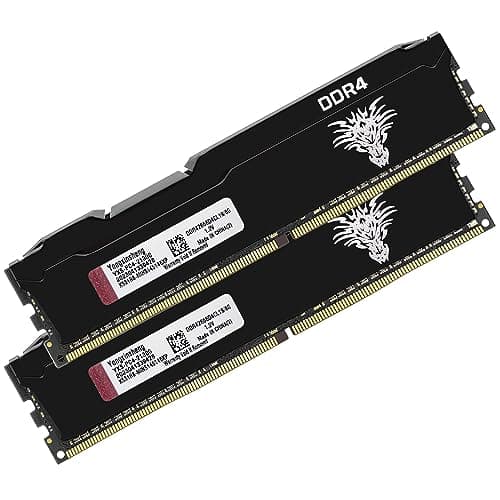 Image of DDR4 2666MHz 16GB Kit (8GBx2) Desktop RAM PC4-21300 UDIMM Non-ECC Unbuffered 1.2V 288-Pin CL19 PC Computer Memory Upgrade Module Kit (Black)