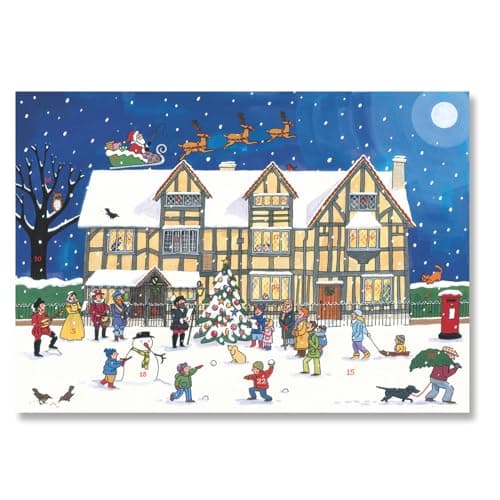 Image of Alison Gardiner Christmas at the Old Town House Large A3 Traditional Festive Christmas Advent Calendar Made in UK