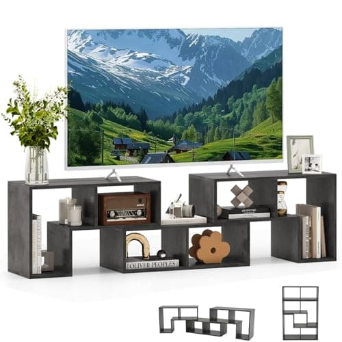 Image of Multigot TV Cabinet for TVs up to 65”, 3 PCS Console Television Entertainment Center, Free Combination TV Stand Unit for Living Room Bedroom (Cement Grey)