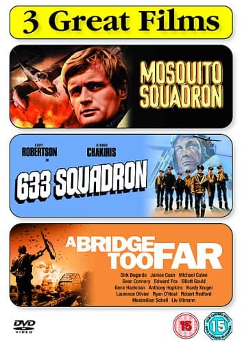 Image of War Films Triple Pack : Mosquito Squadron / 633 Squadron / A Bridge Too Far (3 Disc Box Set)