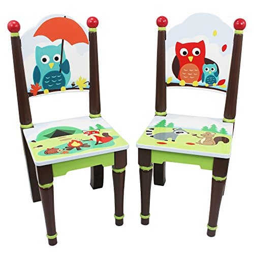 Image of Fantasy Fields Enchanted Woodland Childrens Wooden Chair Set (no table) TD-11740