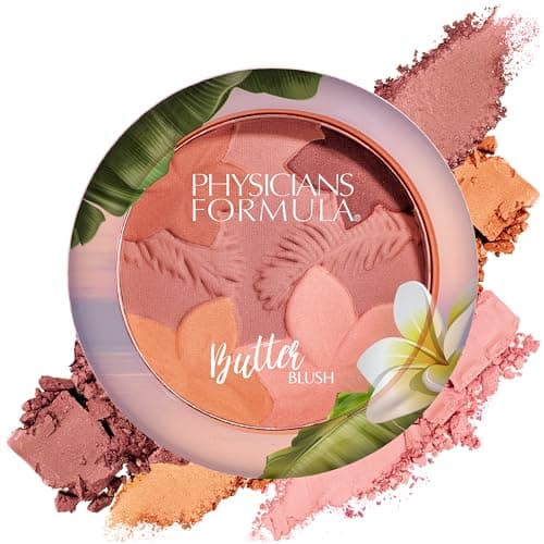 Image of Physicians Formula, Matte Monoi Butter Blush Powder, Matte Pink Blusher with Peach Hues, Infused with Nourishing Tahitian Butters, Waterproof, Long-lasting, Mauvy Mattes