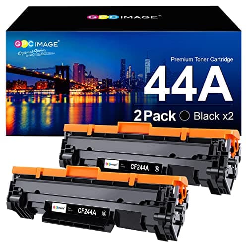 Image of GPC Image CF244A 44A Black Toner Cartridges Compatible with HP 44A CF244A for Laserjet Pro M15w M15a MFP M28w M28a M16w M16a M29w M29a M29 Printer (2 Black)