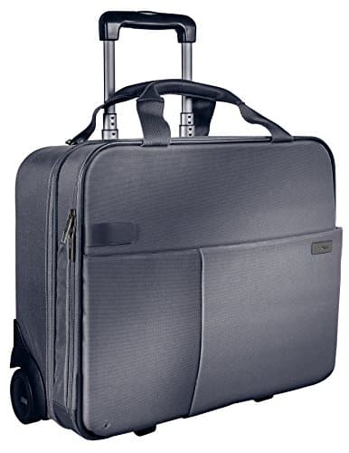 Image of Leitz 2-Wheeled Lightweight Hand Luggage Trolley, Silver, Complete Range, 60590084