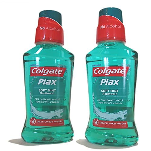Image of Colgate Plax Soft Mint Mouth Wash Great Flavour, No Burn 250 ml (Pack of 2)