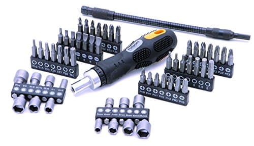 Image of Rolson 28428 58 pc Ratchet Handle Screwdriver & Bit