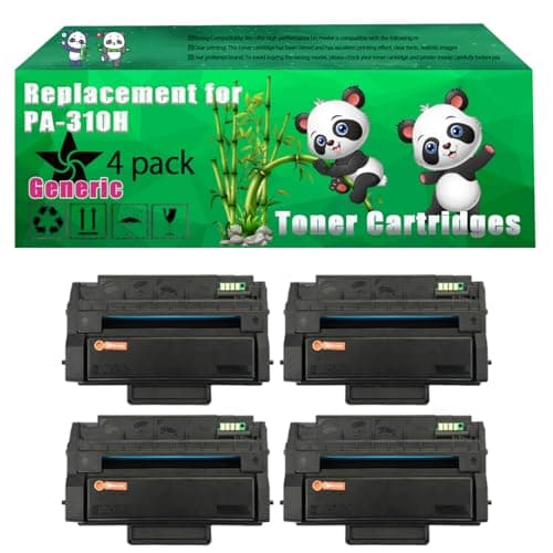 Image of Replacement PA-310H Toner Cartridges Compatible for Pantum P3100DN P3255DN P3500DN P3500DW Printers, Up to 6000 Pages, Vivid Colors, Contains Chip (4 Pack Black)