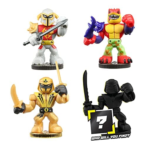 Image of Akedo Ultimate Arcade Warrior Collector Pack Mini Battling Action Figures Ready, Fight, Split Strike For Ages 6+