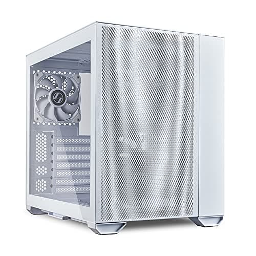Image of Lian Li O11 Air Mini White - Compact Midi-Tower Case with Tempered Glass and Mesh Panels for Optimal Airflow and Cooling