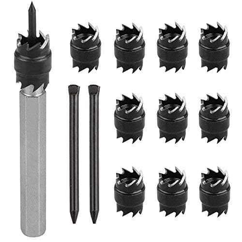 Image of Opaltool Spot Weld Cutter Set, 13 Pcs 3/8" Double Sided Rotary Spot Weld Cutter Remover Drill Bits Tool and 2 Replacement Blades Metal Hole Cutter Remover for Power Drill Spot Welding