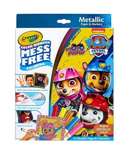 Image of Crayola Paw Patrol Color Wonder Metallic Mess Free Coloring Set