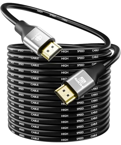 Image of True HQ 4K HDMI Cable 20m, High Speed 18Gbps (HDMI 2.0), 4K@60Hz Ultra HD with HDR10, ARC, HDCP 2.2 and Ethernet – Long Lead for TV, Projector, Monitor, Laptop, PS5, Xbox
