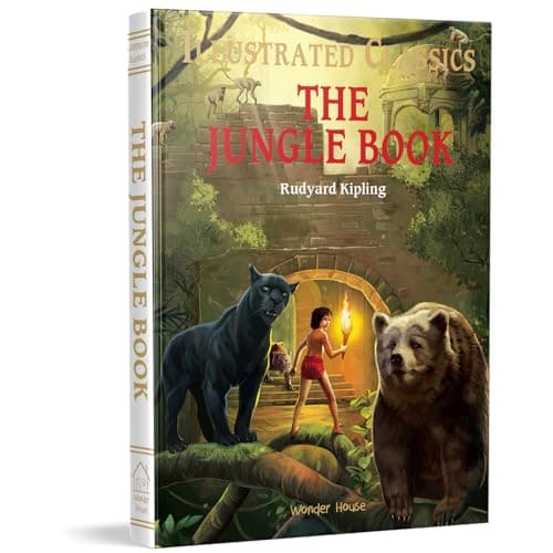 Image of The Jungle Book: Illustrated Abridged Children Classics English Novel With Review Questions (Illustrated Classics)