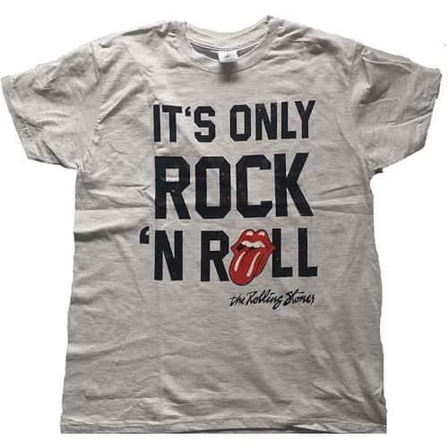 Image of The Rolling Stones T Shirt It's Only Rock N Roll Official Mens Grey S
