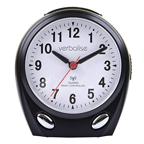 Image of VTC-01BK Radio Controlled Talking Clock (Black)